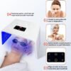 Luz led facial con vapor 7 colores